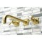 Kingston Brass KS6057BEX Wall Mount Tub Faucet, Brushed Brass KS6057BEX - alternate 4